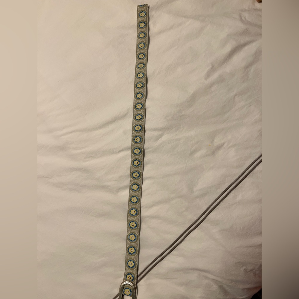 Cute patterned belt, reversible. Size small